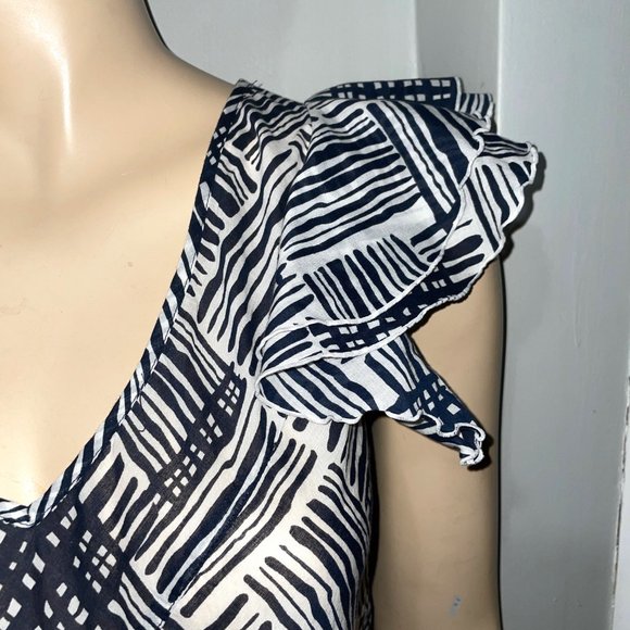 Banana Republic Tropical Floral Ruffle Shift Dress - Picture 10 of 16